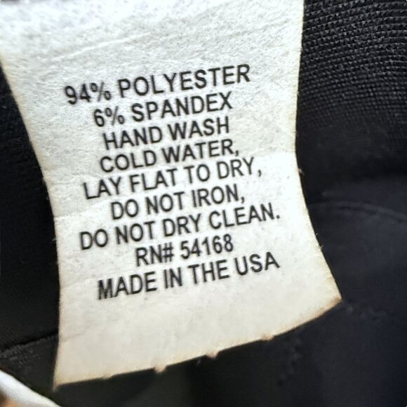 Elliott Lauren Womens Jacket Size XL Black Zip Front Stretch Light Faux Leather - Picture 14 of 14